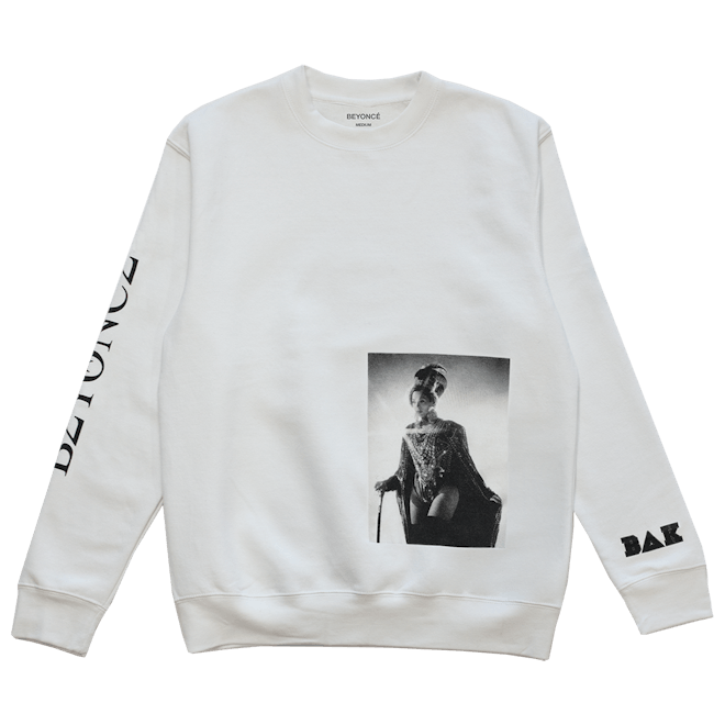 BΔK White Photo Pullover Crewneck 