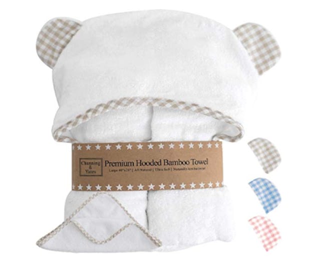 Channing & Yates Premium Hooded Baby Towel & Washcloth Set