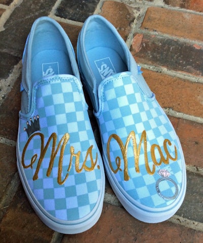 Hand Painted Wedding Vans