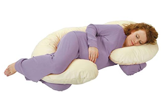 Leachco Snoogle Pregnancy Pillow With 100% Organic Cotton Cover