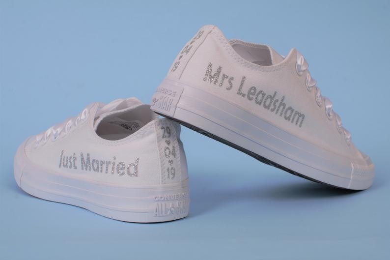 personalized wedding sneakers