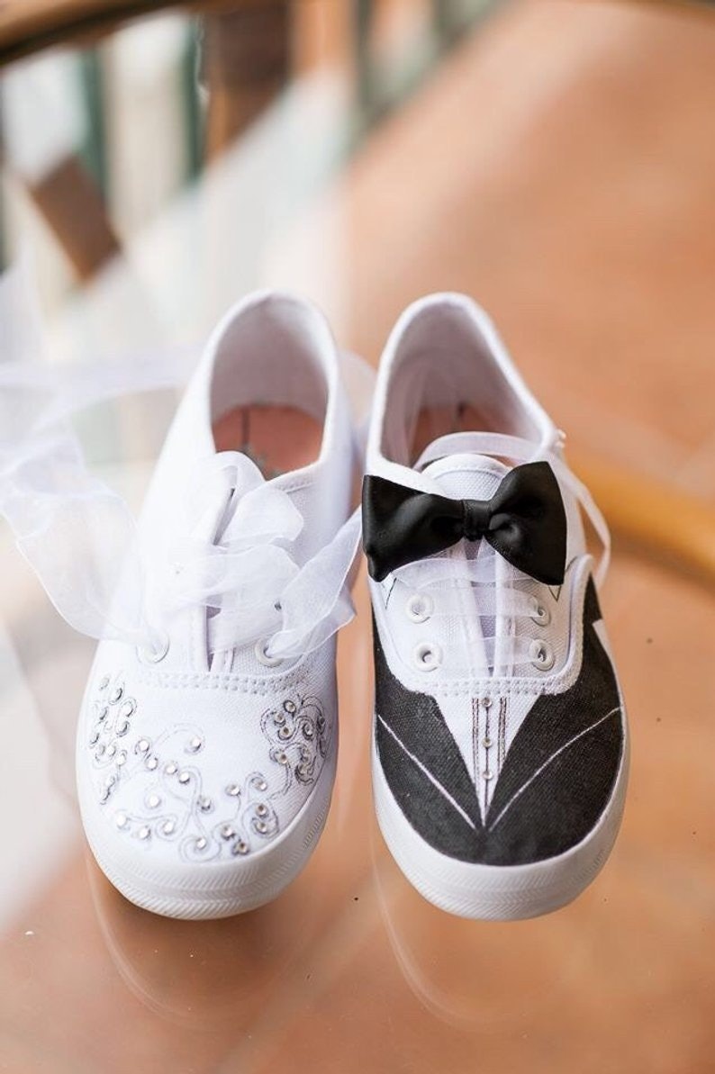 custom bridal sneakers