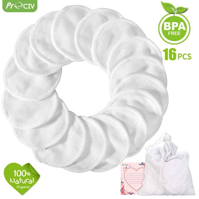 Reusable Bamboo Cotton Rounds (16 Pack)