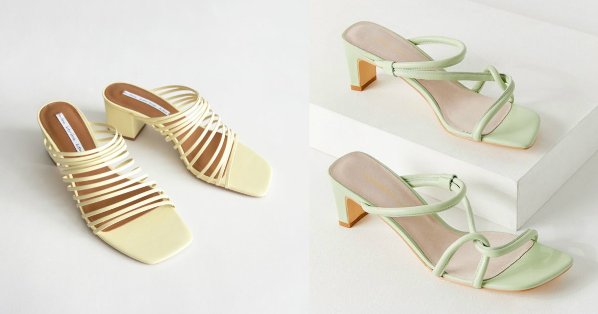 20 Strappy Heeled Sandals That Are Cute, Colorful, & Won't Kill Your Feet
