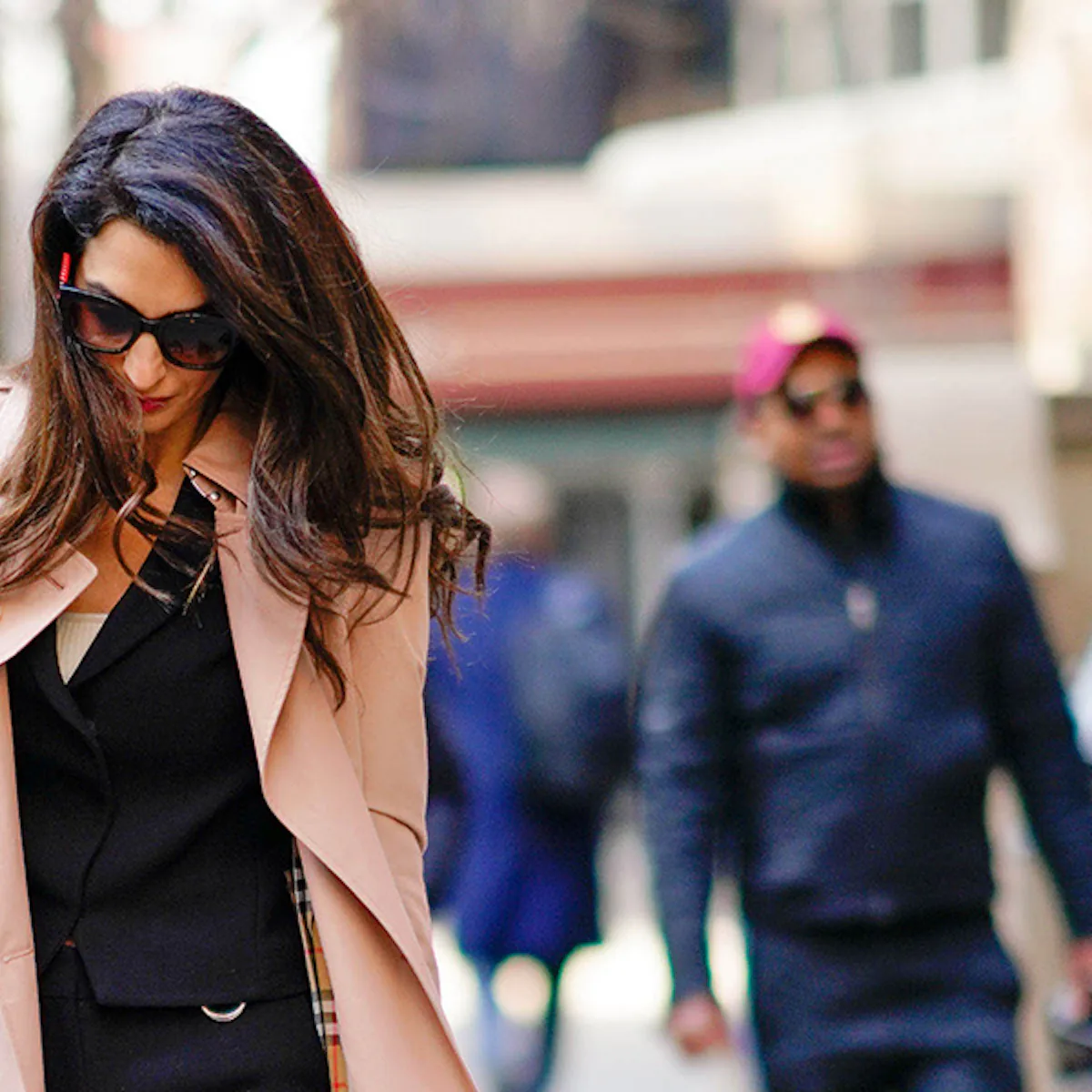 amal clooney leather dress A Closer Look at Amal Clooney's $17.6K Coat Collection