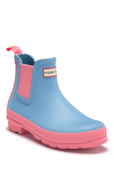 Hunter Original Chelsea Colorblock Waterproof Rain Boot