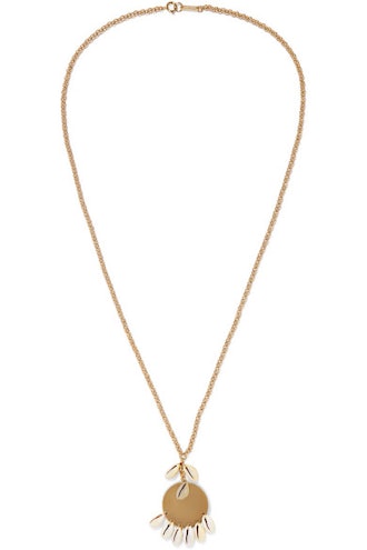Gold-Tone And Shell Necklace