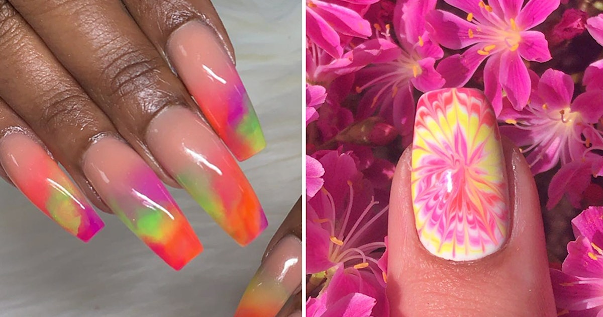 The Tie Dye Nail Art Trend Is Here To Stay For Summer 2019 It S The Tie Dye Nail Art Trend Is Here To Stay For Summer 2019 It S