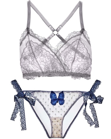 Lacey Easy Fit Bralette & Butfferfly Kisses Panty Set