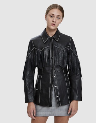 Heavy Fringe Leather Jacket