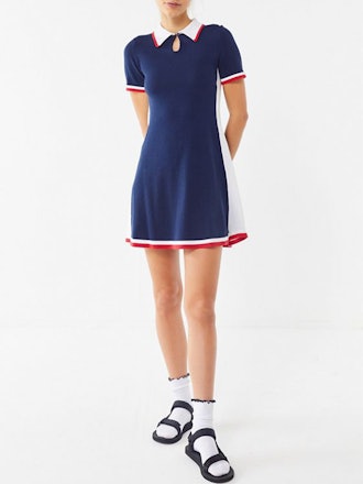 Bridgitte Colorblock Polo Shirt Dress