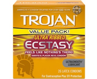 Trojan Condoms Ultra Ribbed Ecstasy Lubricated (26-Pack)