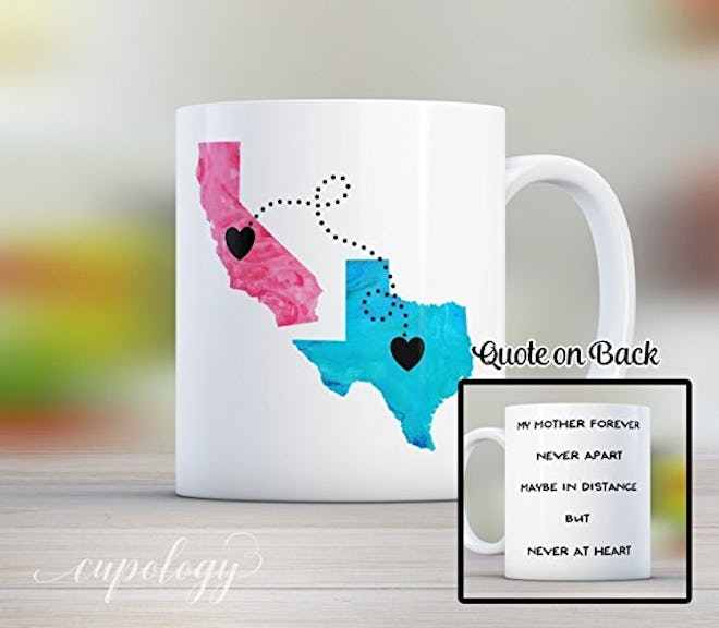Personalized Long Distance State Coffee Mug