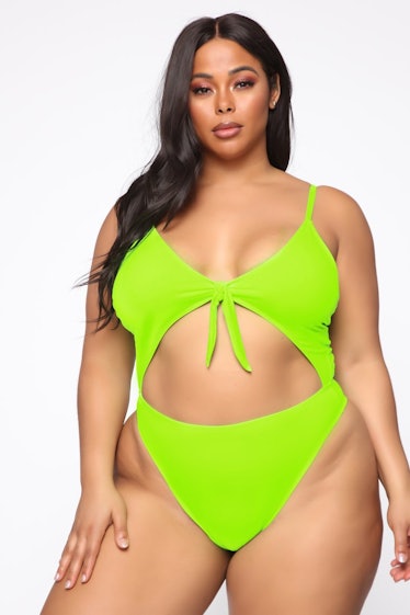 Ain't She Sweet One Piece Swimsuit - Lime