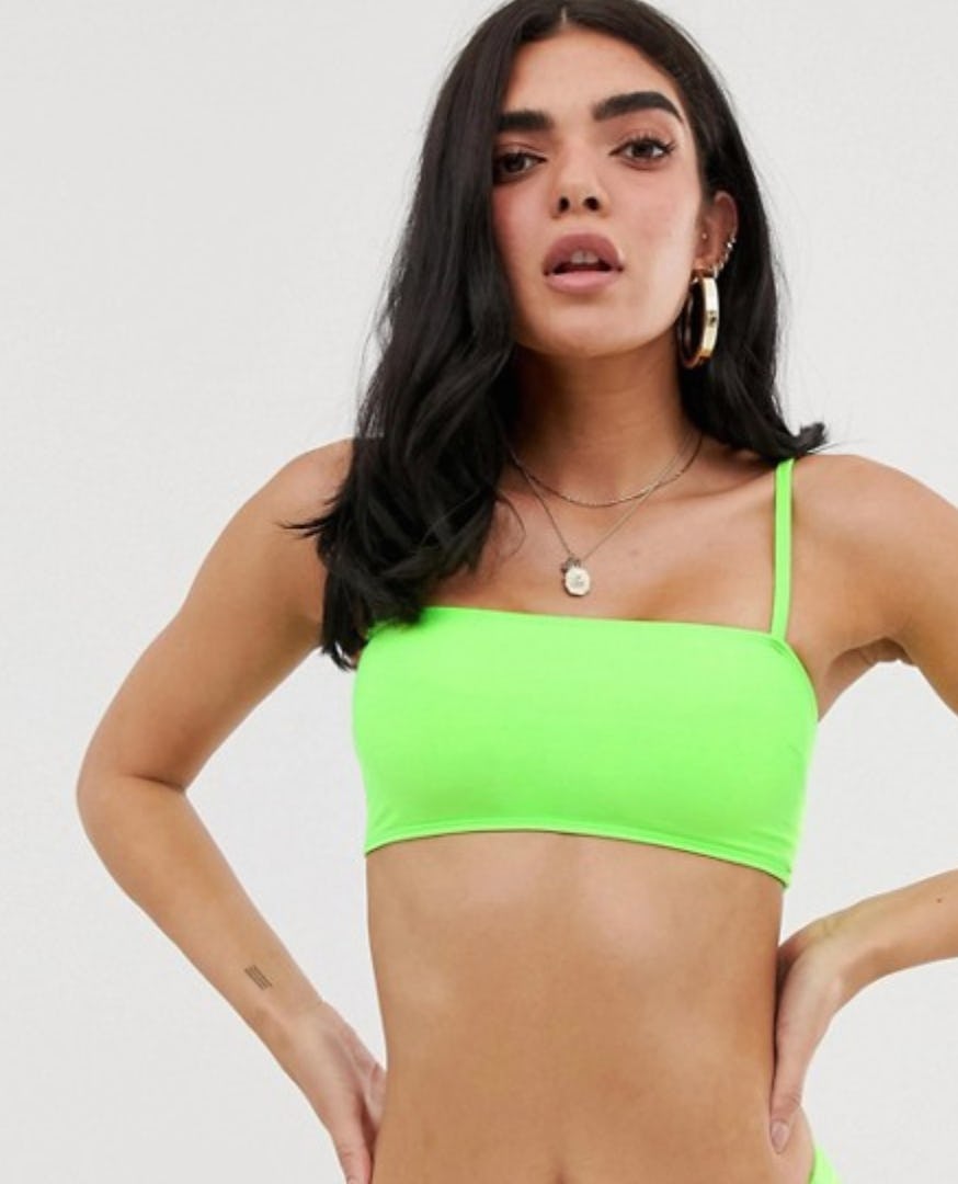 lime green snakeskin swimsuit