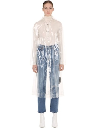 Carla Hooded Transparent Raincoat