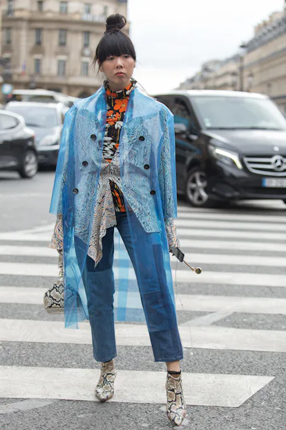 The Clear Jacket Trend Is The Best Way To Show Off A Really Good Outfit