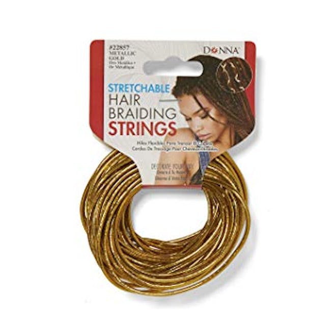 Gold Stretchable Hair Braiding String