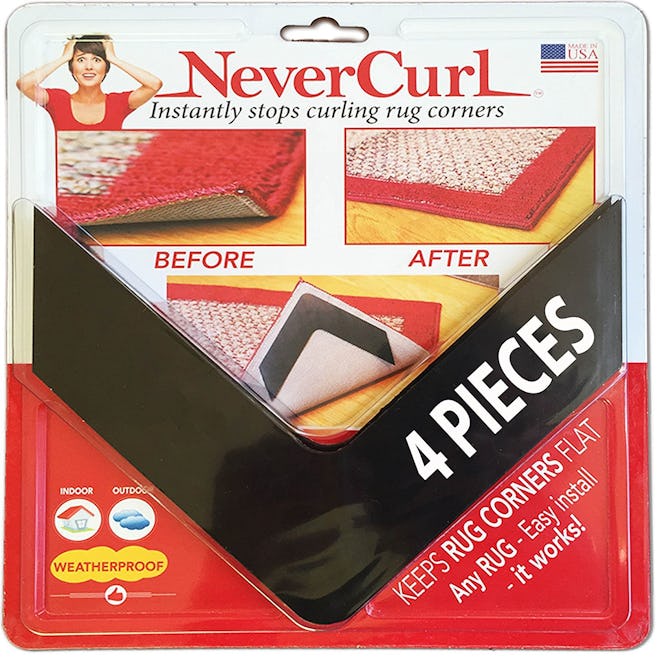 NeverCurl Rug Grippers (4-Pack)