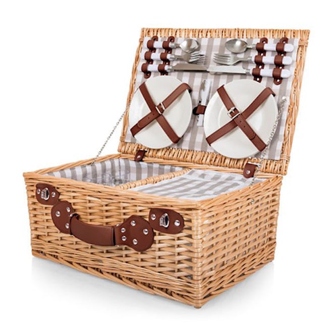 22-Piece Insulated Picnic Basket For 4