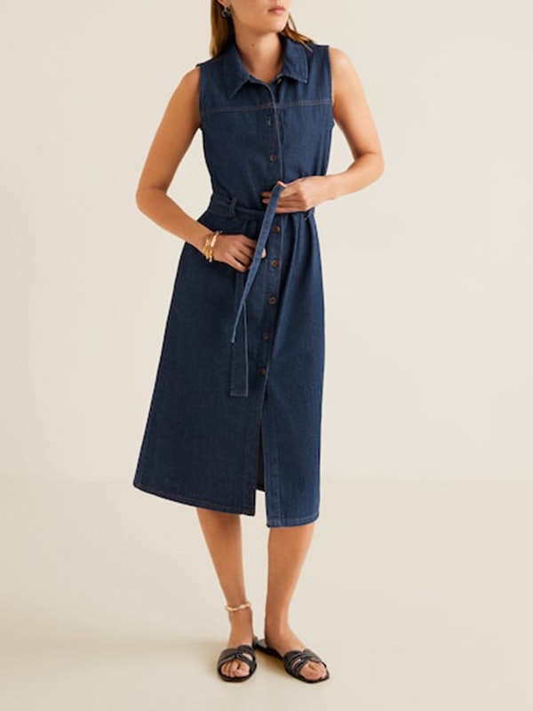 ellezarra denim shirt dress