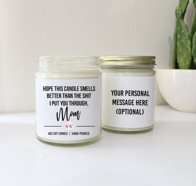Personalized Custom Scented Soy Candle