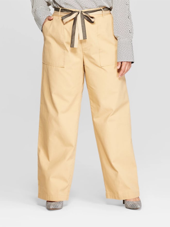 Duo Front Pocket Straight Wide Leg Cargo Pants