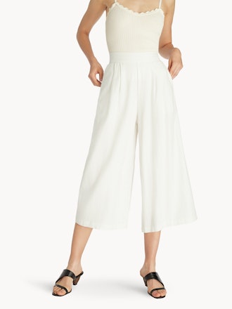 Purpose High Waisted Culottes - White