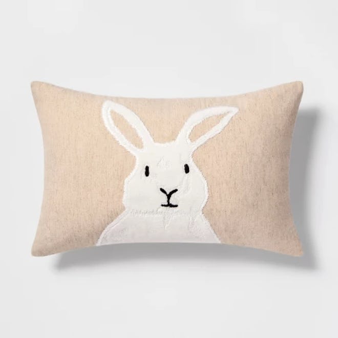 Bunny Lumbar Throw Pillow