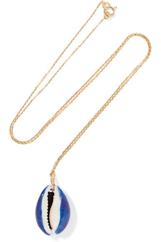Aurélie Bidermann Merco gold shell necklace