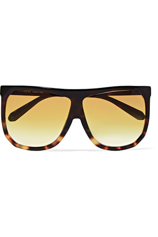Loewe Filipa oversized D-frame tortoiseshell acetate sunglasses