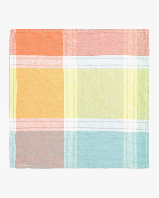 Checked Linen Napkin (Pack of 4)