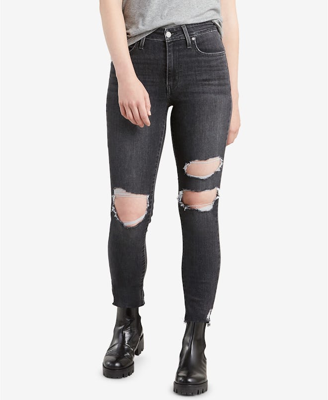 Levi's 721 High-Rise Ripped Jeans