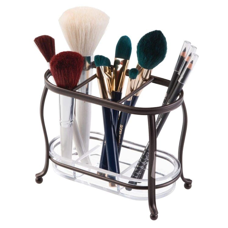 mDesign Makeup Brush Storage Organizer