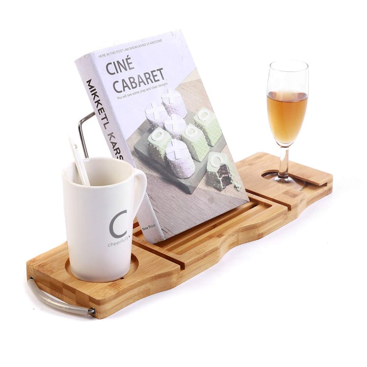 Utoplike Extendable Bamboo Bathtub Caddy Tray
