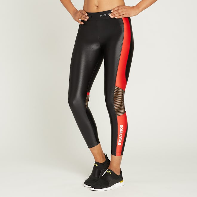 SoulCycle x Koral Emblem High Rise Infinity Cropped Legging