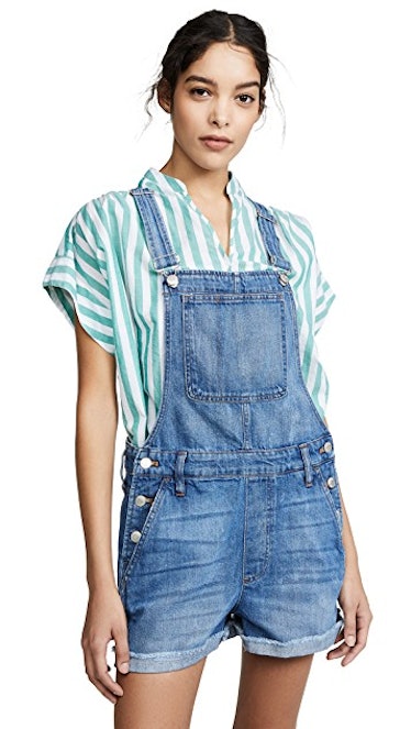 Madewell Adirondack Short Overalls in Denville Wash  