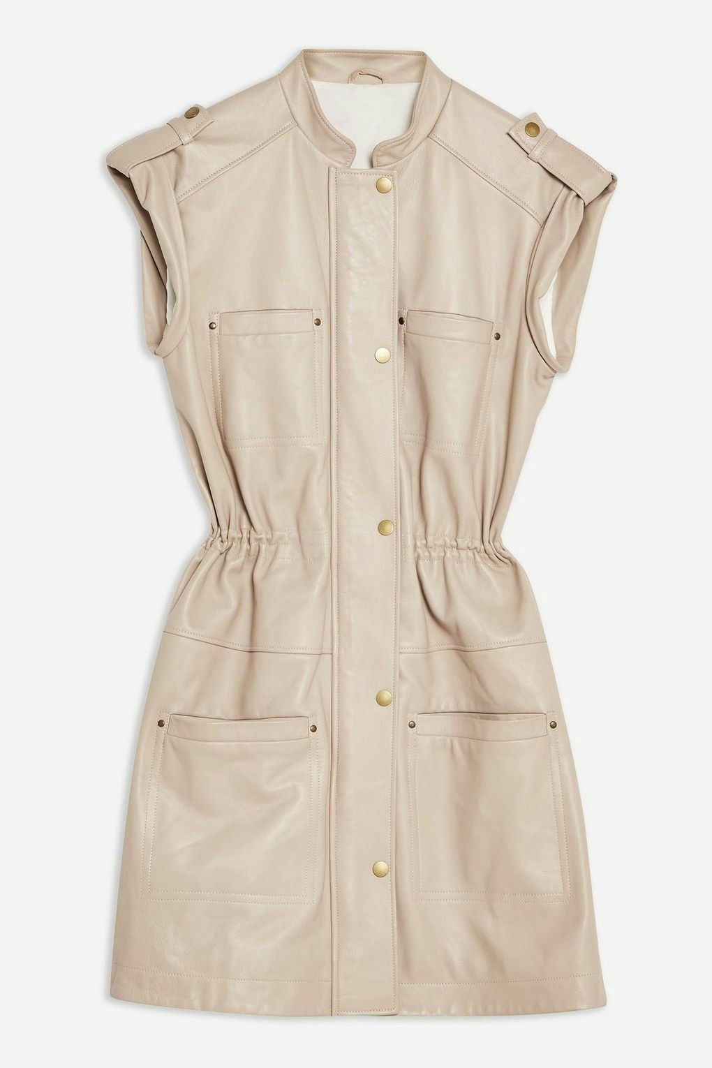 topshop leather dress