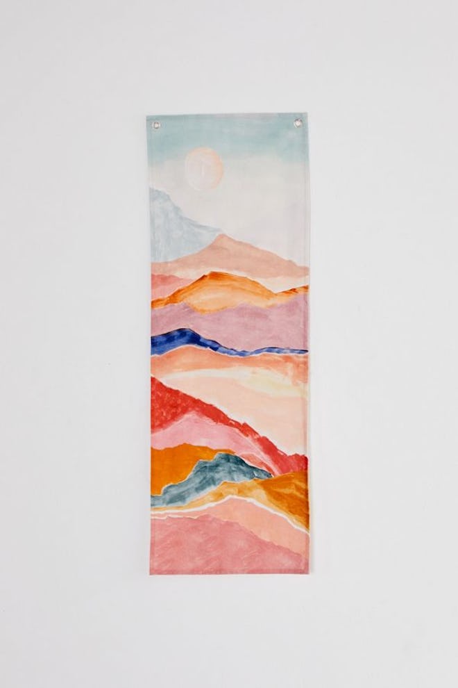 Painted Landscape Print Tapestry