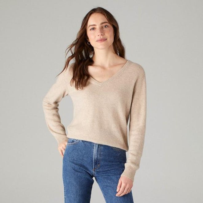 The Softest Cashmere V-Neck Sweater