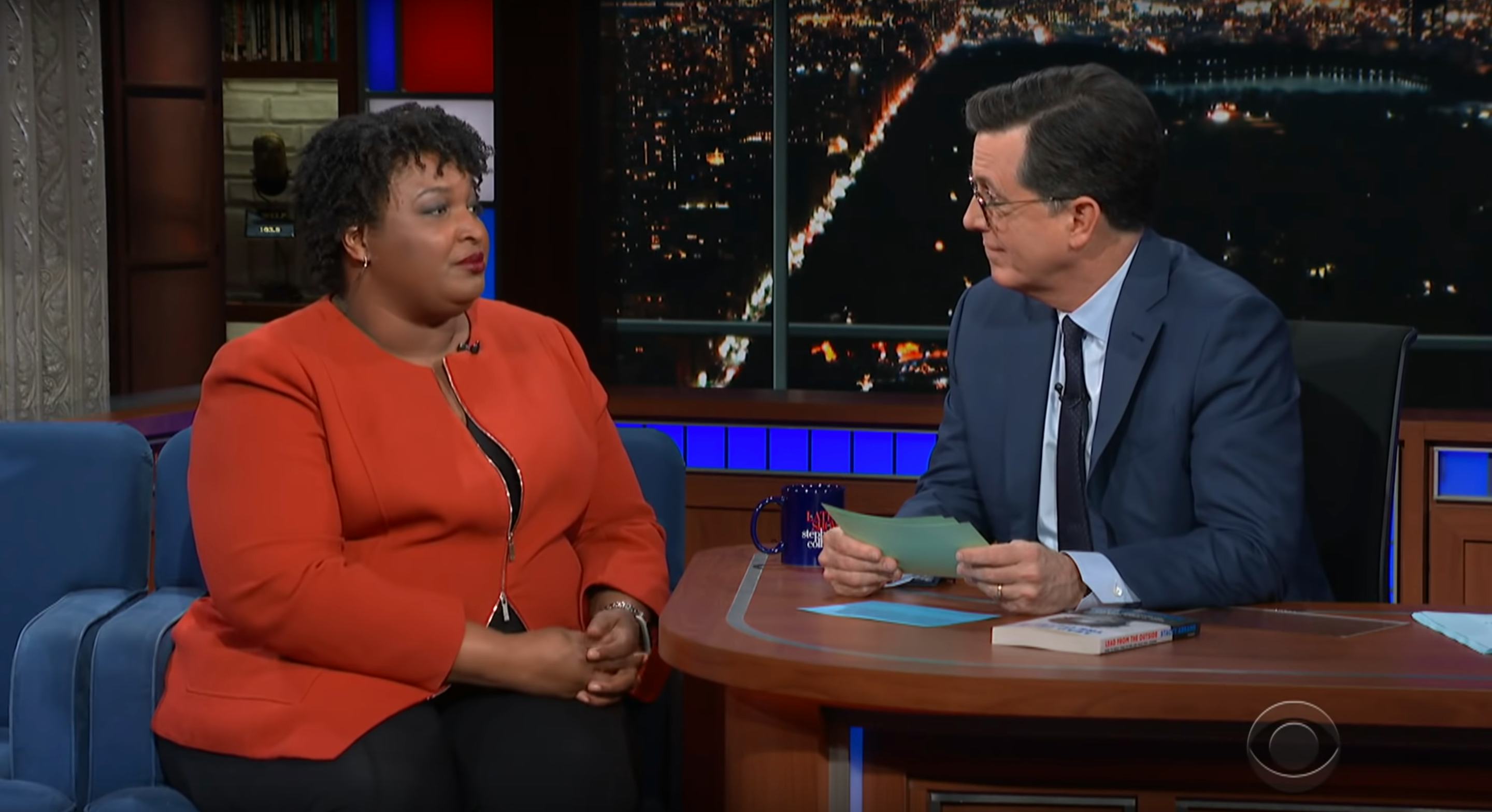 Stephen Colbert Read Stacey Abrams Romance Novel To Her You Ll Want To Watch