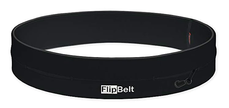 FlipBelt Classic Running Belt Fitness Accessory with Pockets & Internal Key Hook