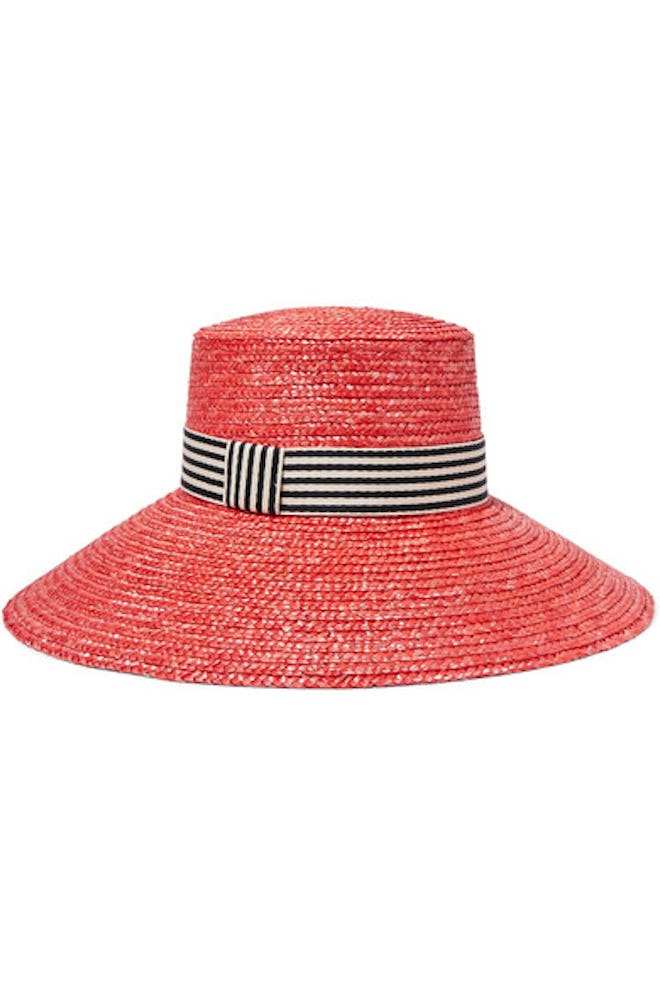 Eugenia Kim Annabelle Grosgrain-Trimmed Straw Hat