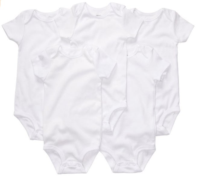 Carter's Unisex-Baby 5 Pack Short Sleeve Bodysuits