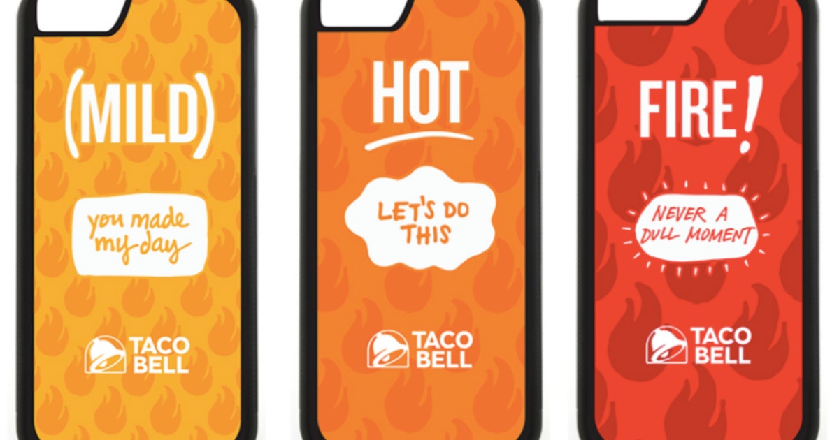 Taco Bell Has Phone Cases That Look Like Sauce Packets In Mild, Hot, And Fi...