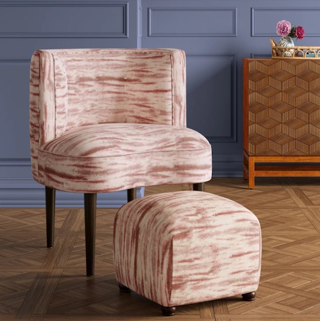 Clary Curved Back Accent Chair - Opalhouse, Pink Velvet