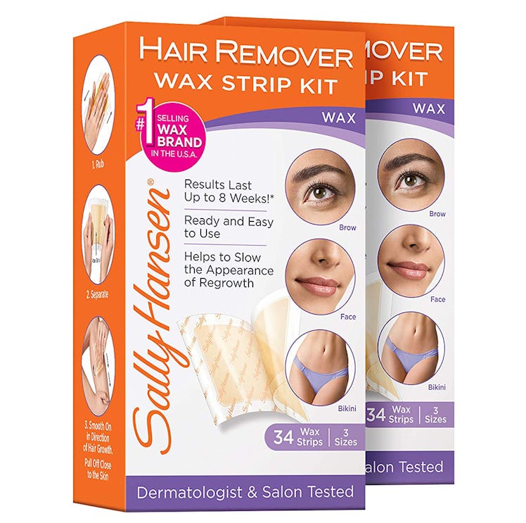 Sally Hansen Hair Remover Wax Strip Kit (34 Count, 2-Pack)