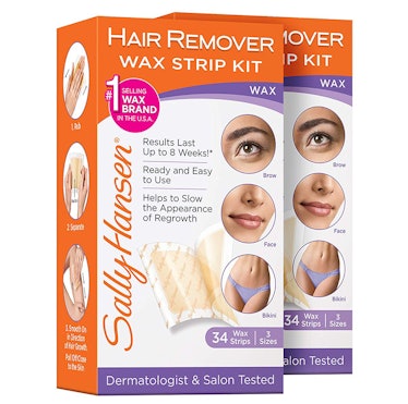 Sally Hansen Hair Remover Wax Strip Kit (34 Count, 2-Pack)