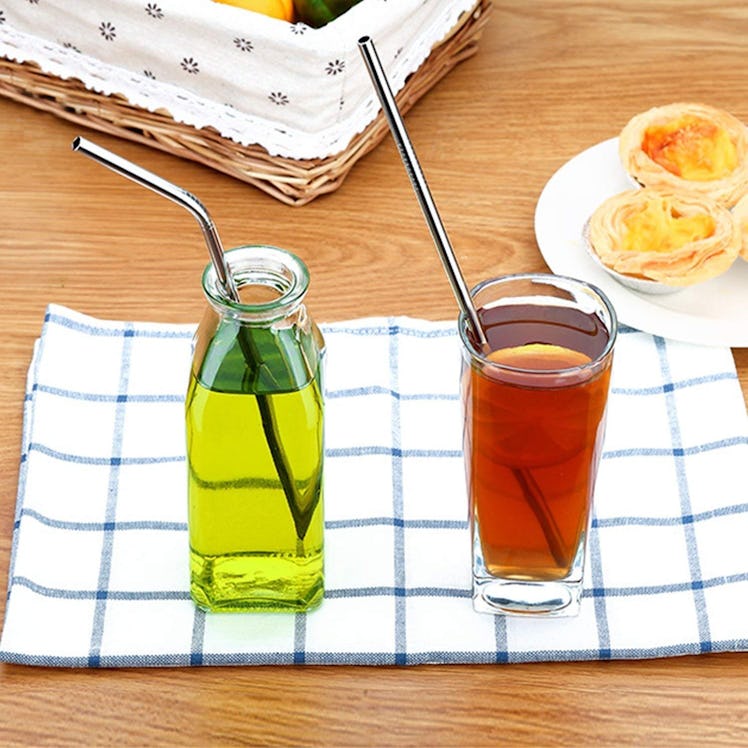 YIHONG Stainless Steel Straws (8 Pack)