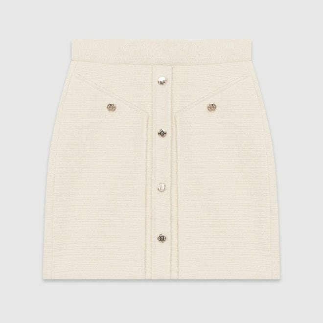 Short Tweed-Style Skirt